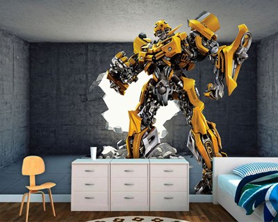 Bumblebee geïllustreerd behang