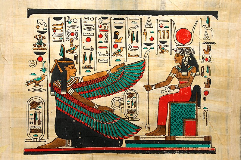 Egyptisch Papyrus Behang