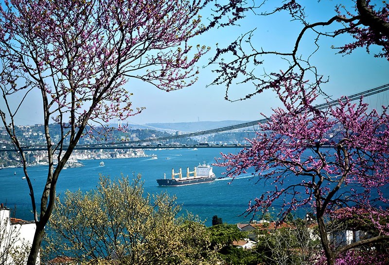 Behang met Bosporus Uitzicht