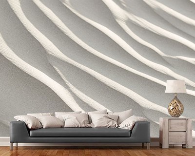 wit golvend 3D behang