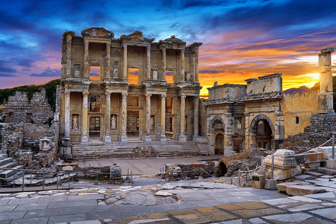 Izmir Ephesus oude stad thema behang