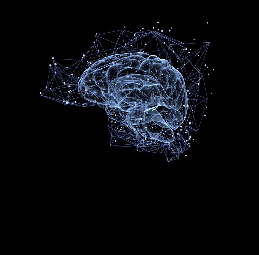 hersenen neuraal netwerk behang
