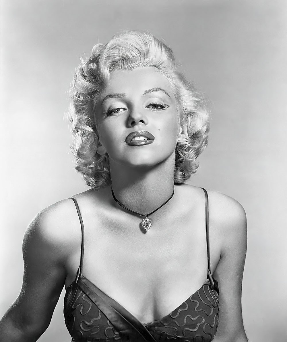 Marilyn Monroe geïllustreerd behang