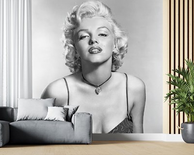 Marilyn Monroe geïllustreerd behang