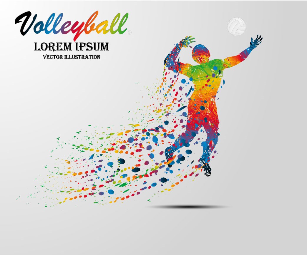 Volleybal Sport Thema-Behang