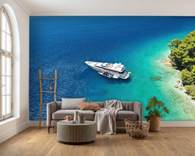 Zee en Jacht Geïllustreerd Behang
