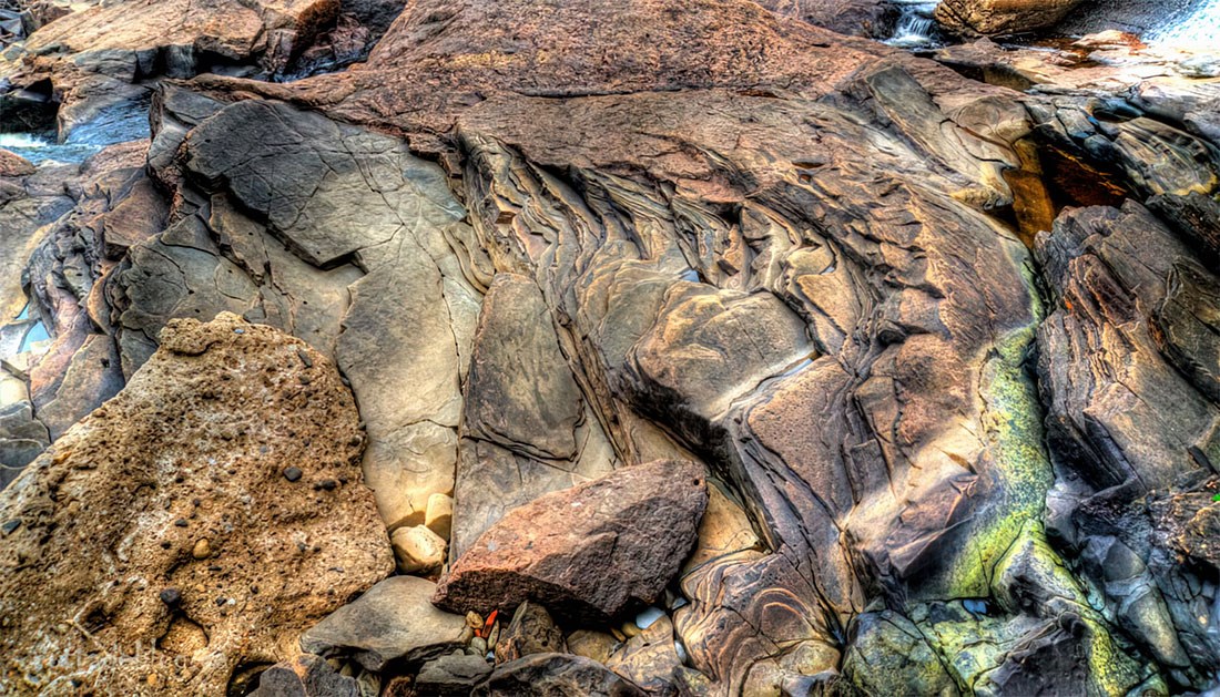 Steen rotsachtig oppervlak behang
