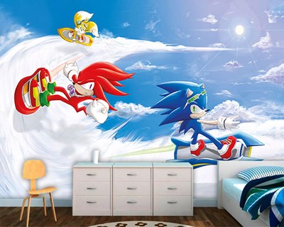 Sonic Geïllustreerd Behang 