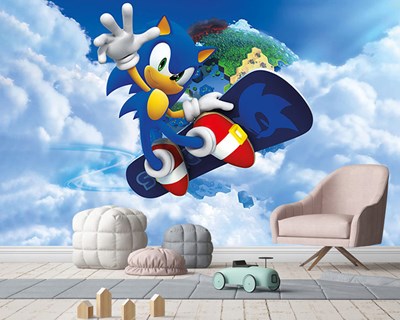 Sonic thema kinderkamer behang