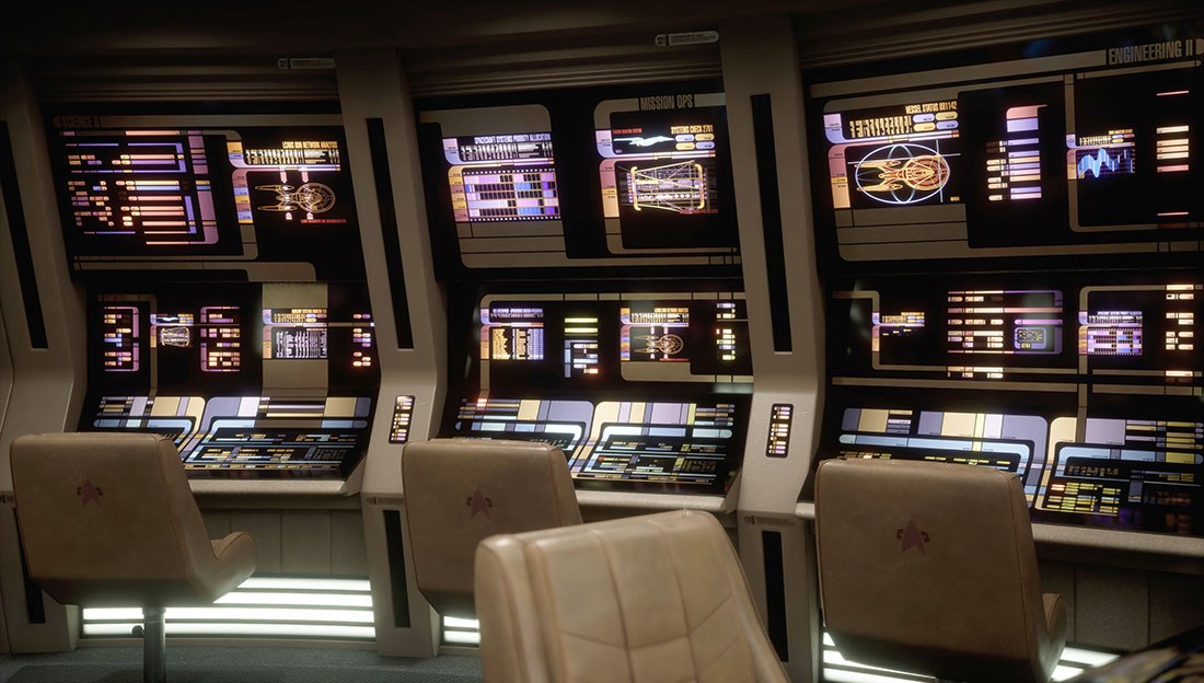 Star Trek Shuttle Interieur Behang