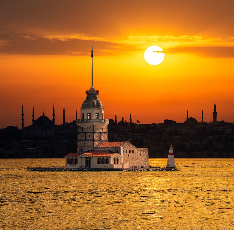 Istanbul Maiden Tower Thema-Behang 