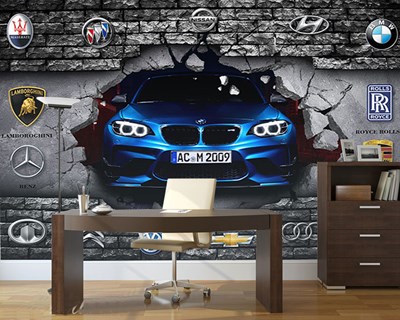 BMV Blauw Auto Themabehang