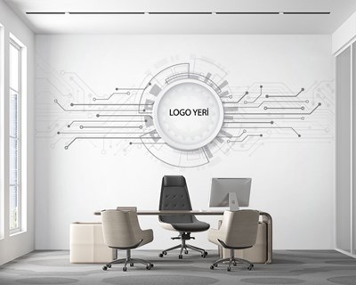 Technologie-thema kantoortapijt