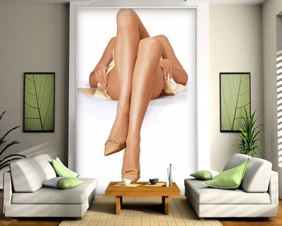 Wandbekleding met zijdezachte benenlook