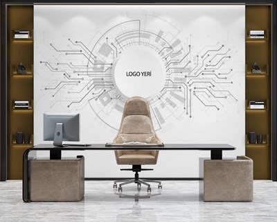 Technologie-thema kantoortapijt 