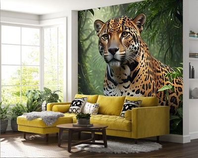 Jaguar-thema behang