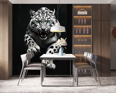 Witte Jaguar Afbeelding Behang