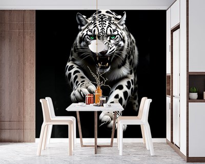 Witte Jaguar Afbeelding Behang