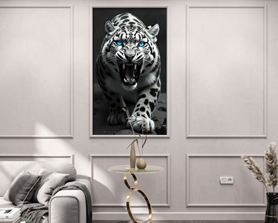 Blauwogige Jaguar Afbeelding Behang 