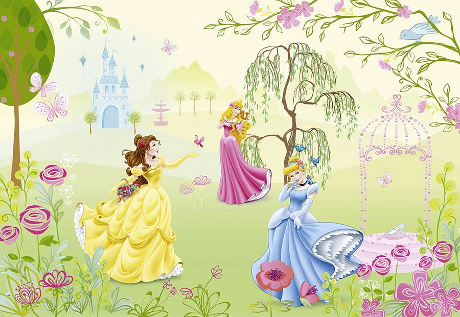 Disney Princesses-thema behang 