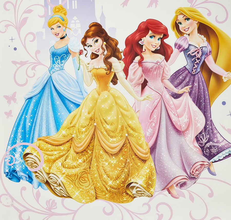 Disney Princesses Kinderkamer Behang
