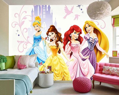 Disney Princesses Meisjeskamer Behang