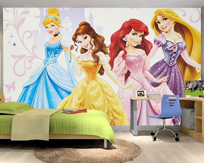 Disney Princesses Kinderkamer Behang