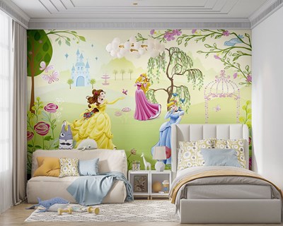 Disney Princesses-thema behang 