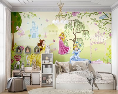 Disney Princesses-thema behang 
