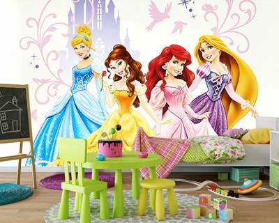 Disney Princesses Meisjeskamer Behang