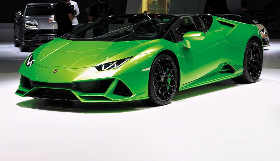 Groene Lamborghini-behang