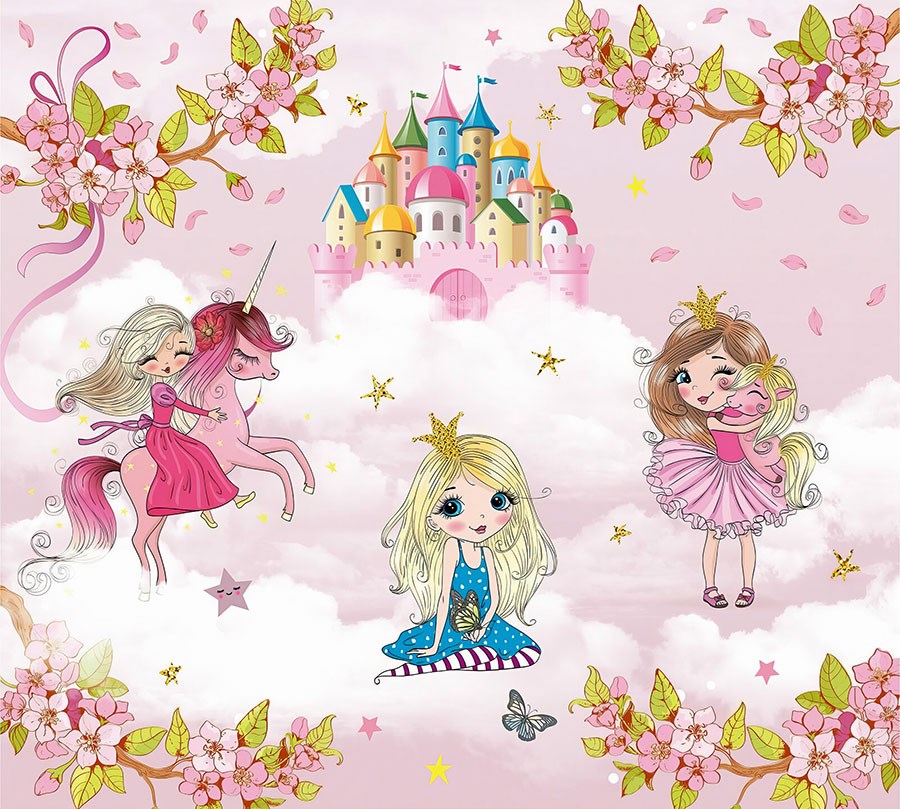 Kleine zoete prinsessenbehang 