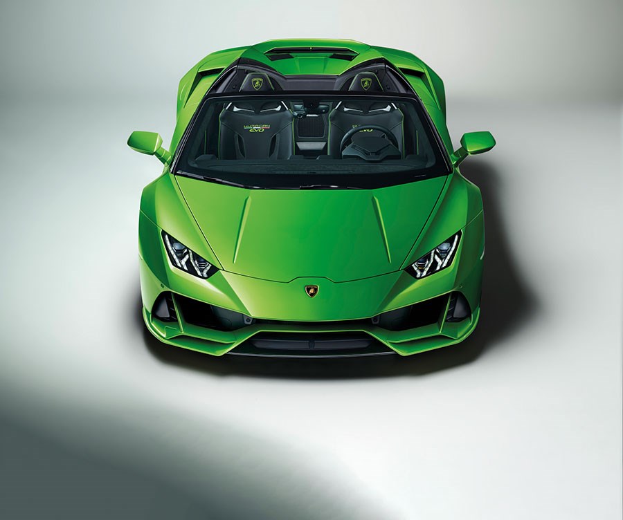 Groene Lamborghini-behang met afbeelding