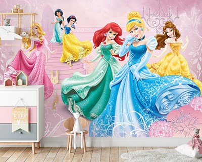 Disney-prinsessen met afbeeldingen behang