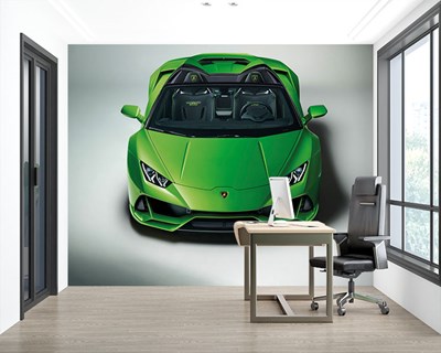 Groene Lamborghini-behang met afbeelding
