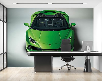 Groene Lamborghini-behang met afbeelding