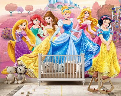 Disney Princesses Kinderkamer Behang  