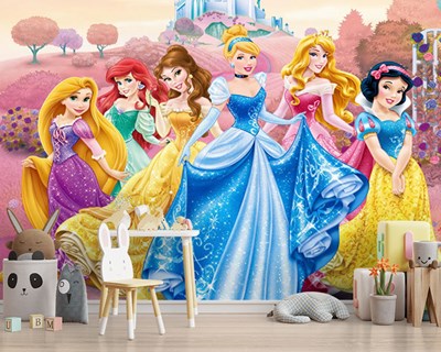 Disney Princesses Kinderkamer Behang  