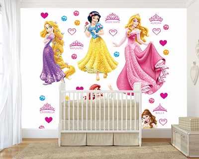 Disney Princesses-thema behang 