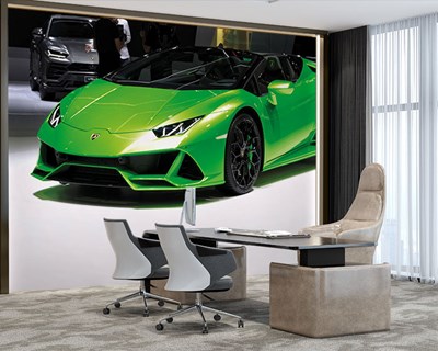 Groene Lamborghini-behang