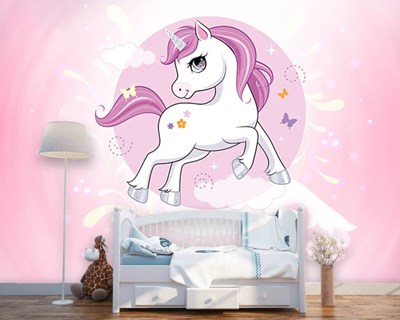 Unicorn-behang voor kinderkamers 