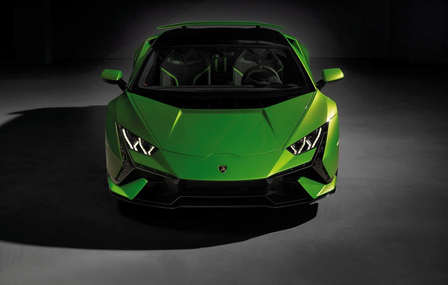 Lamborghini bovenaanzicht behang