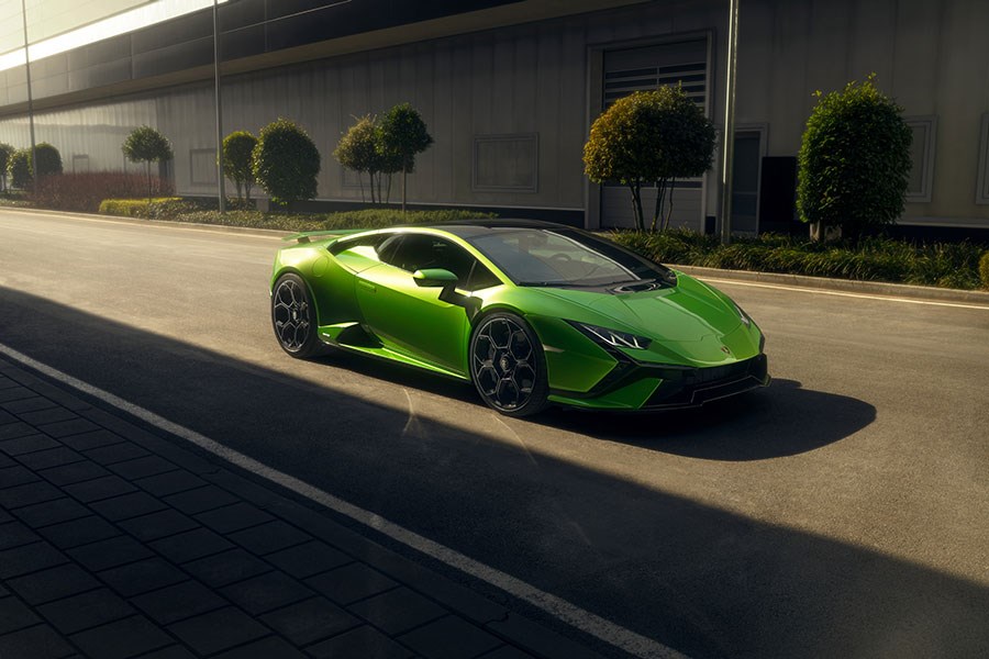 Groene Lamborghini-behang 