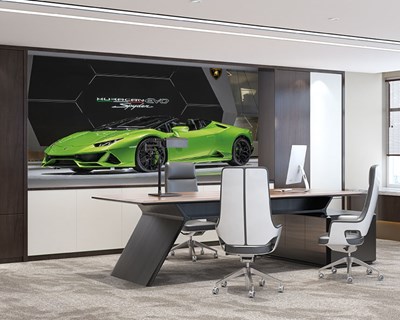 Open-top Lamborghini-thema behang