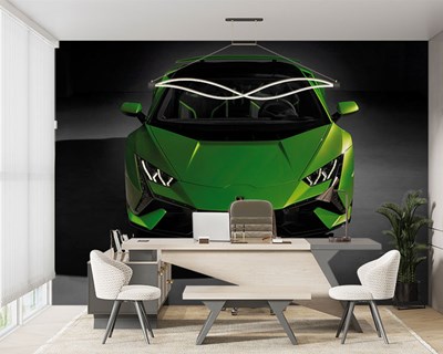 Lamborghini bovenaanzicht behang