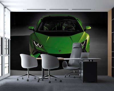 Lamborghini bovenaanzicht behang