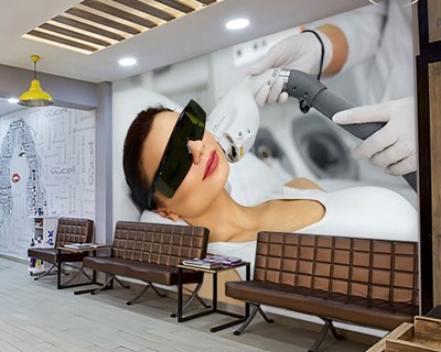 Gezicht Laser Epilatie Thema Behang