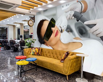 Gezicht Laser Epilatie Thema Behang