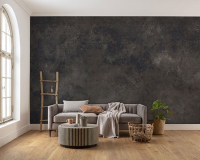 Donker verouderd vloertextuur behang 