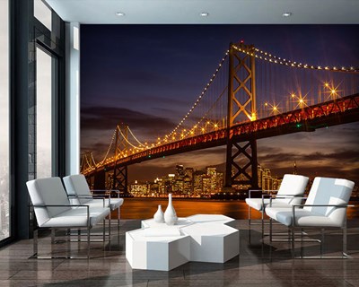 San Francisco-brug met uitzicht op behang